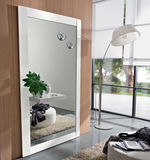 soggiorno 120 x 30 cm FANYUSHOW Specchio da parete per camera da letto colore: bianco decorazione da parete bagno 